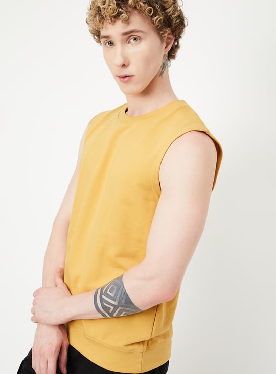 Men Solid Sports T-shirt