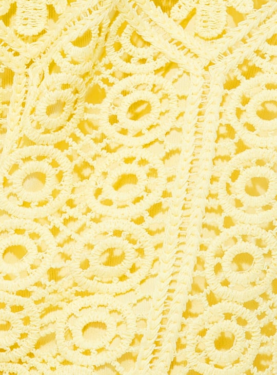 URB_N Women Crochet Knit Shorts