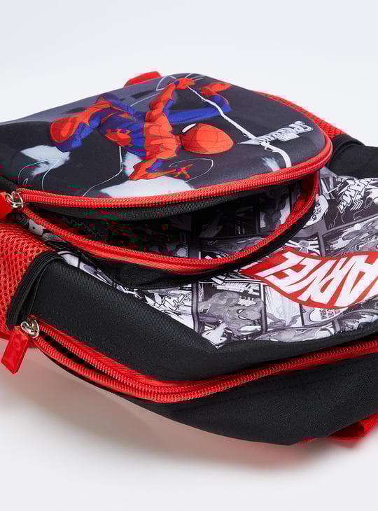 Kids Spiderman Print Backpack with Lunchbox & Sipper - Pack of 3