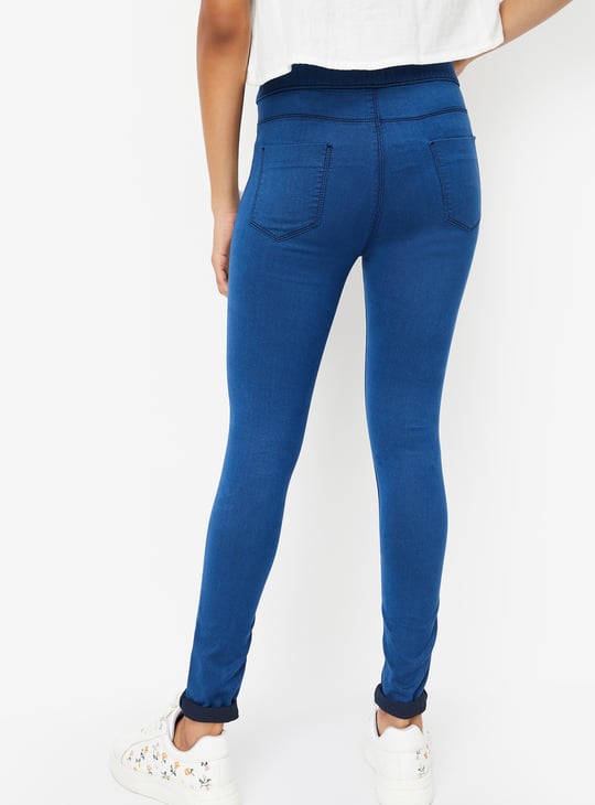 Women Solid Jeggings