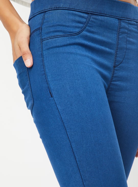 Women Solid Jeggings