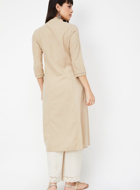 Women Embroidered A-line Kurta