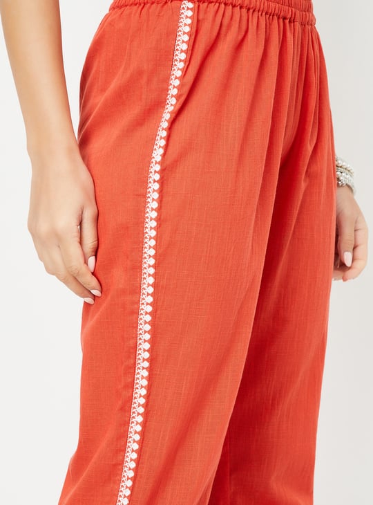 Women Embroidered Straight Kurta Set