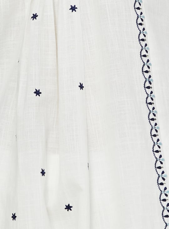 Women Embroidered A-line Kurta Set