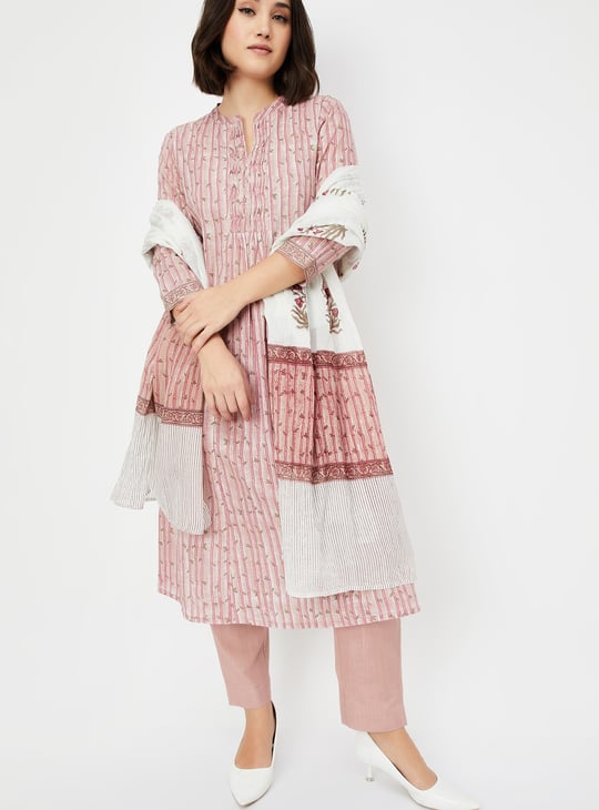 Women Printed A-line Kurta Set