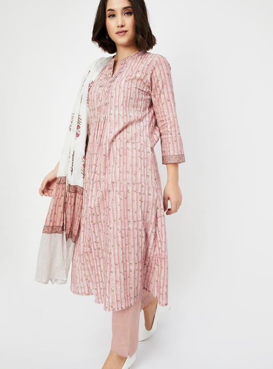 Women Printed A-line Kurta Set