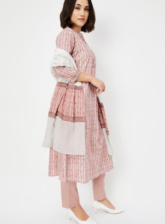 Women Printed A-line Kurta Set