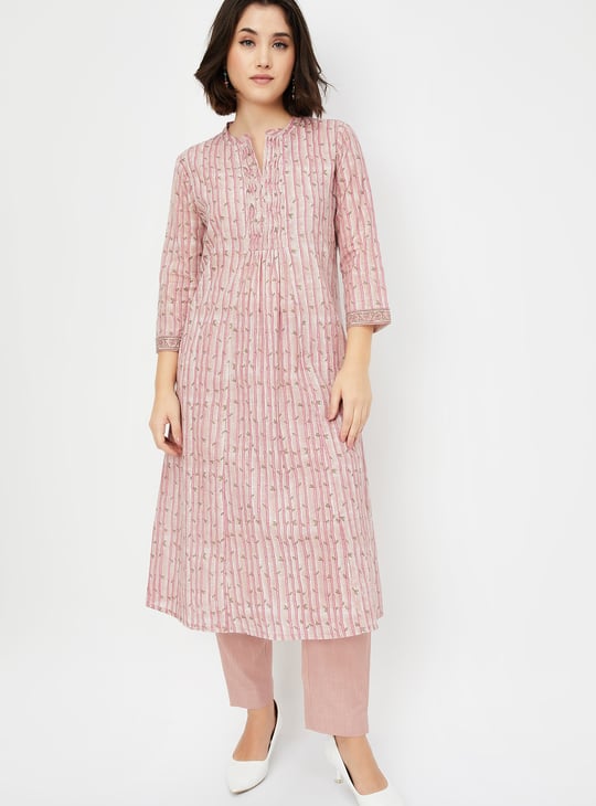 Women Printed A-line Kurta Set