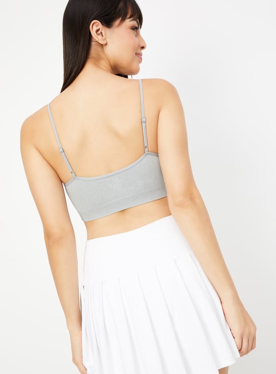 Women Ribbed Cami Bra