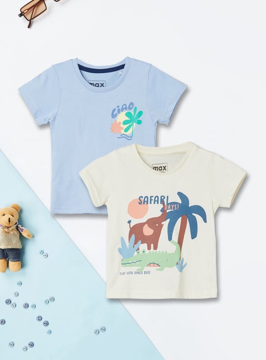 Boys Printed T-shirt - Pack of 2