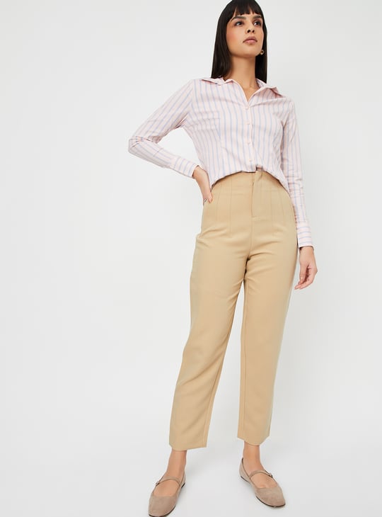 Women Solid Trousers