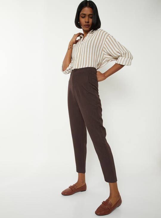 Women Solid Trousers