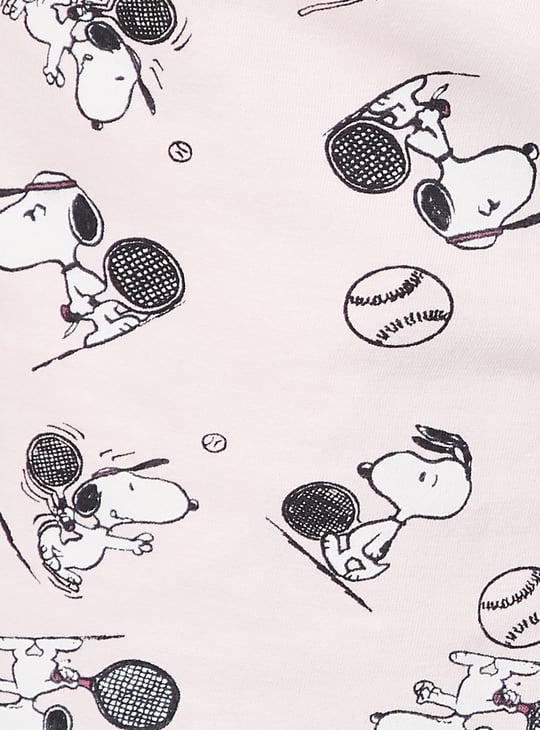 Women Snoopy Print Shorts