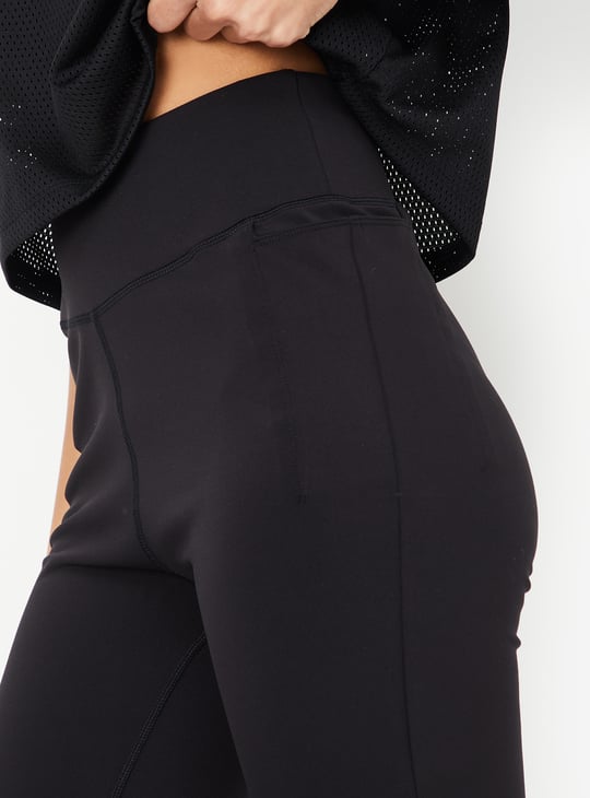 Women Solid Flared Tights