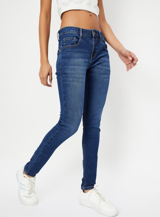 Women Washed Skinny Fit Jeans