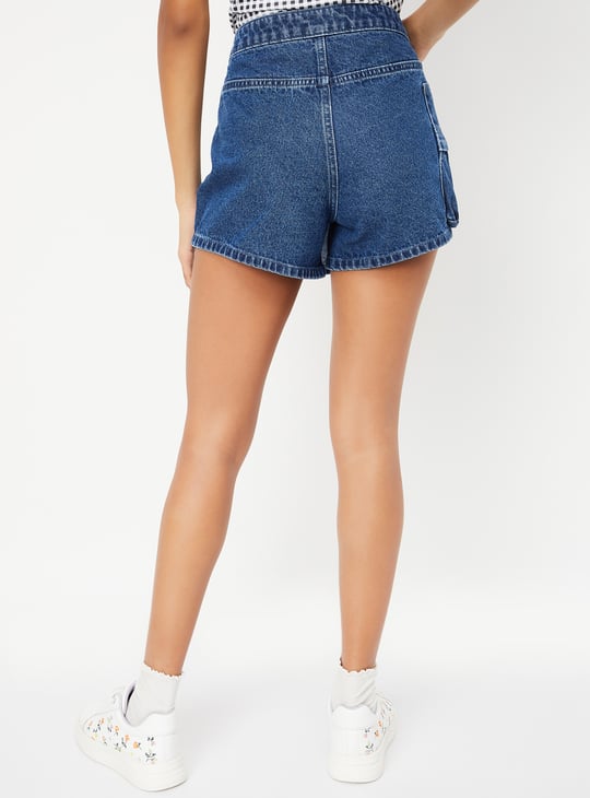 Women Rinsed Denim Skort