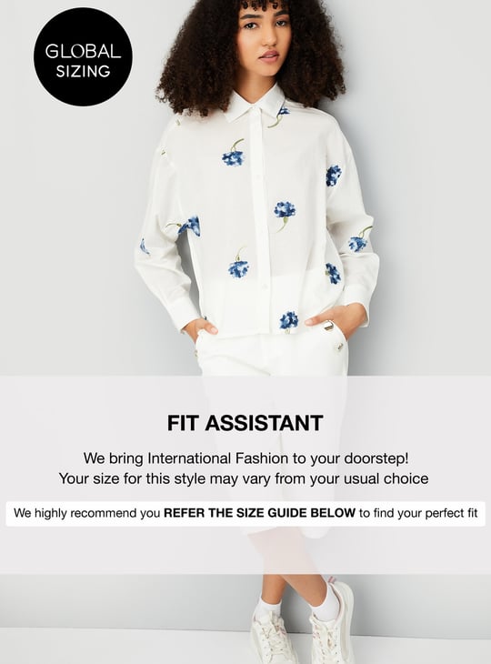 Women Floral Embroidered Shirt