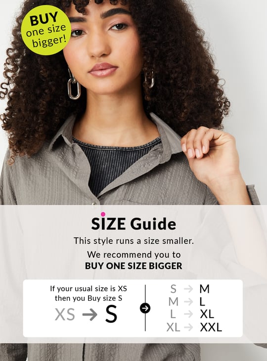 Women Seersucker Regular Fit Shirt