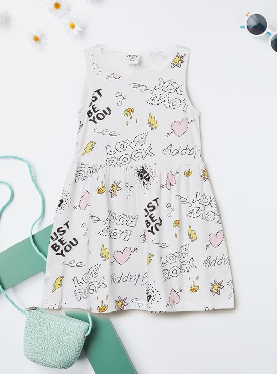 Girls Printed Dress