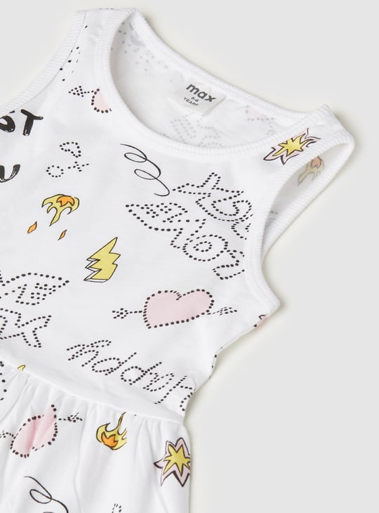 Girls Printed Dress - Pack of 2