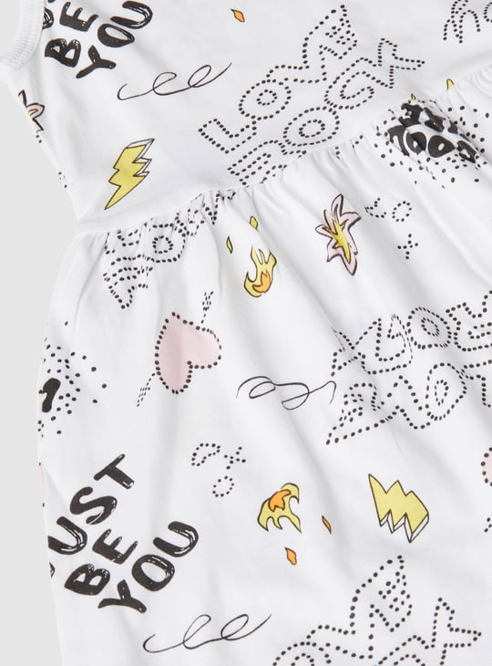 Girls Printed Dress - Pack of 2