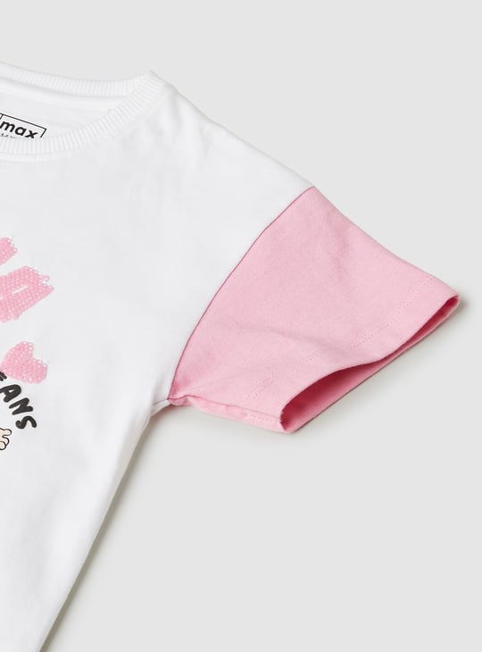 Girls Lilo & Stitch Print T-shirt