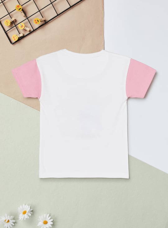 Girls Lilo & Stitch Print T-shirt