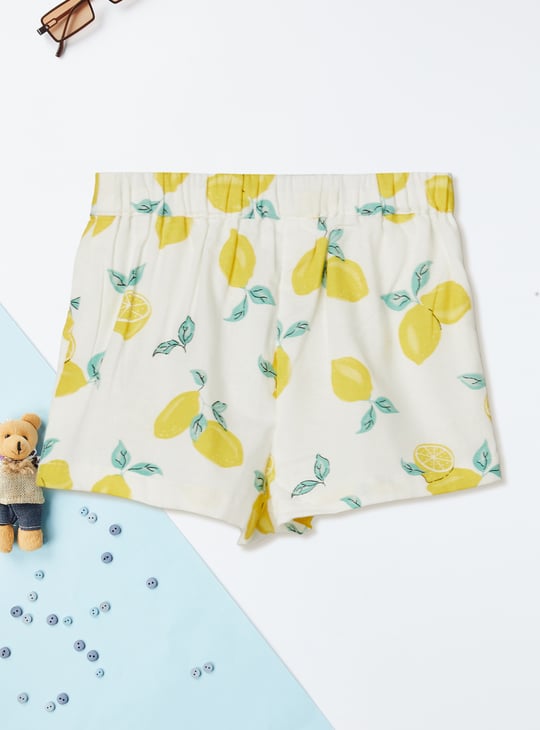 Girls Printed Shorts Set