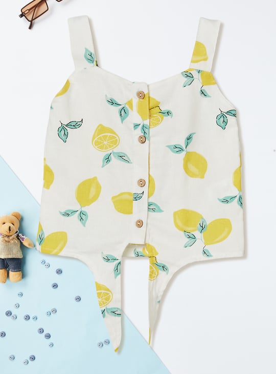 Girls Printed Shorts Set