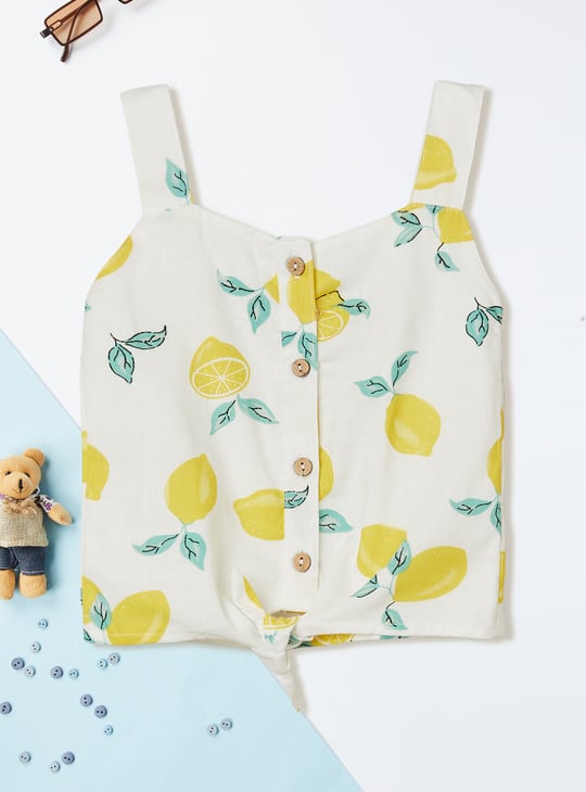 Girls Printed Shorts Set