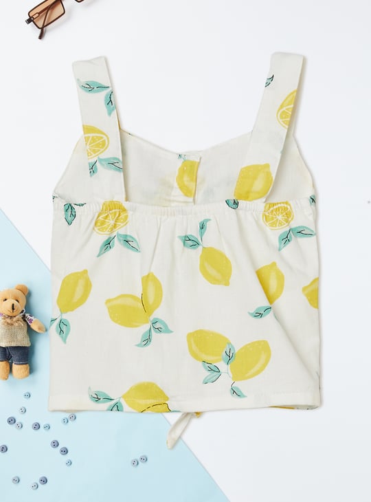 Girls Printed Shorts Set
