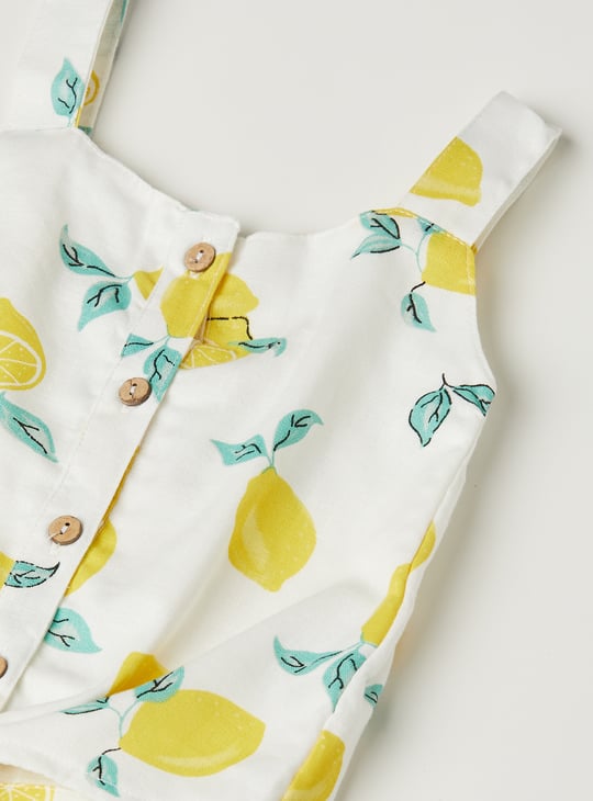Girls Printed Shorts Set