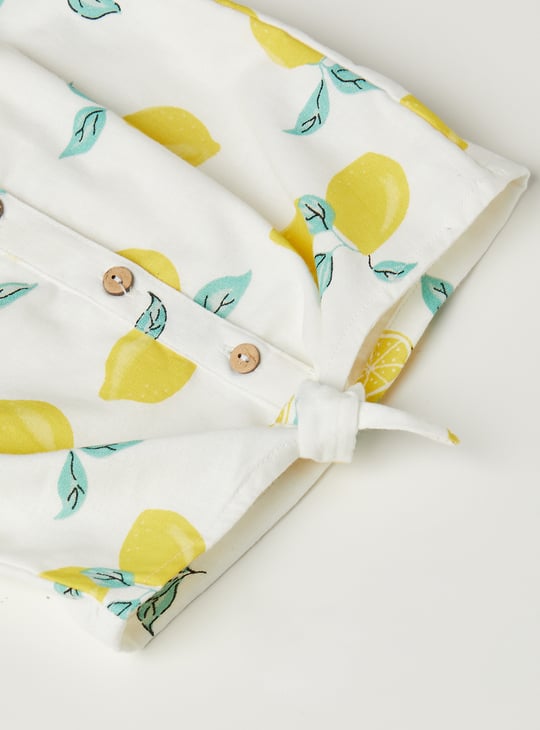 Girls Printed Shorts Set
