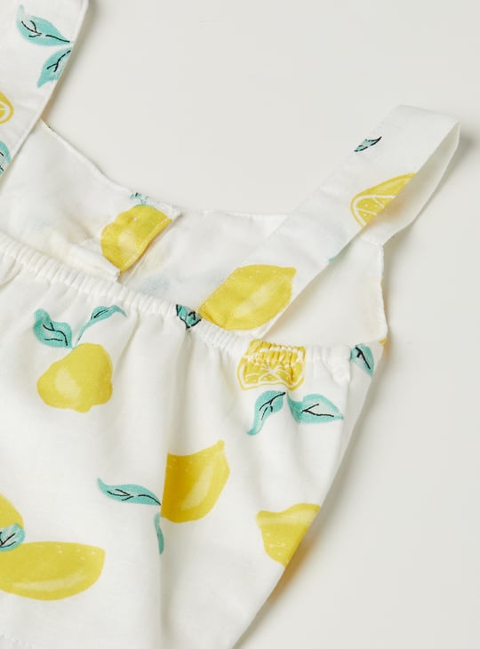 Girls Printed Shorts Set