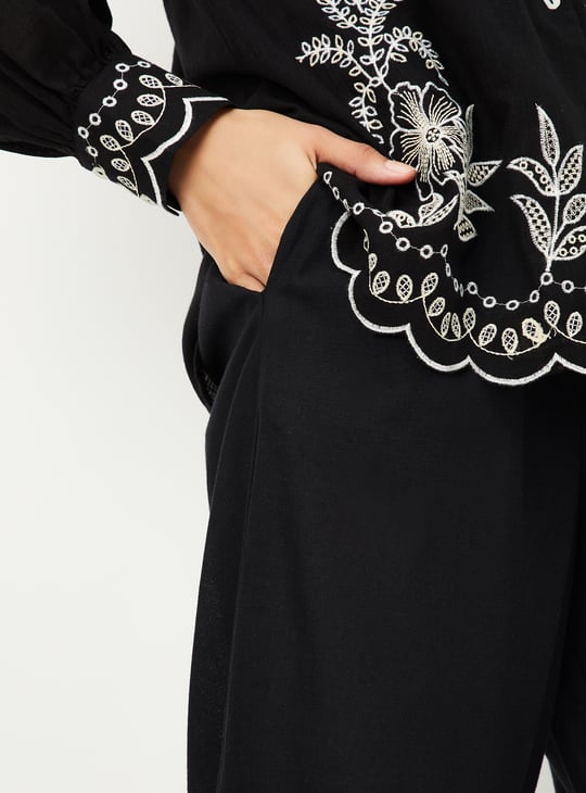 Women Embroidered Palazzos