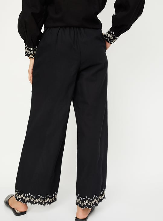 Women Embroidered Palazzos