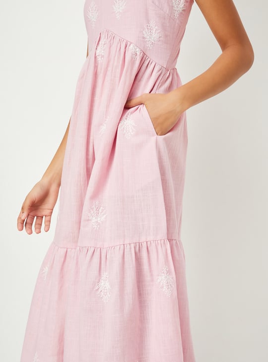 Kalki x Max Women Embroidered A-line Dress
