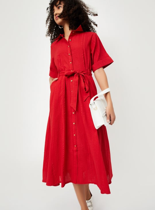 Kalki x Max Women Textured Midi Dress
