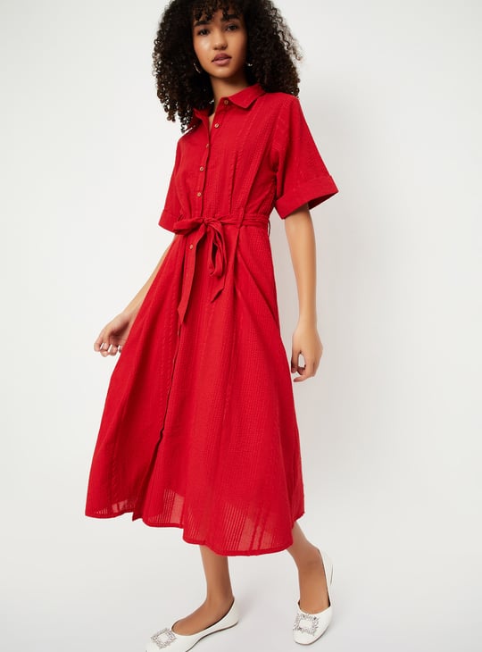 Kalki x Max Women Textured Midi Dress