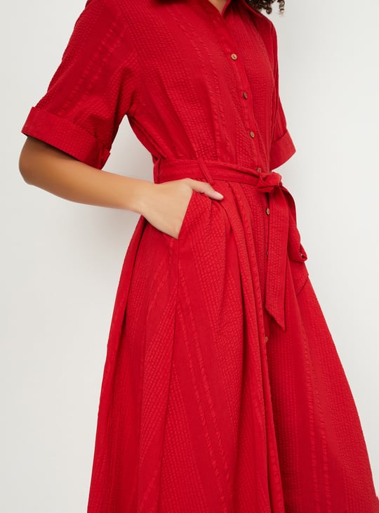 Kalki x Max Women Textured Midi Dress