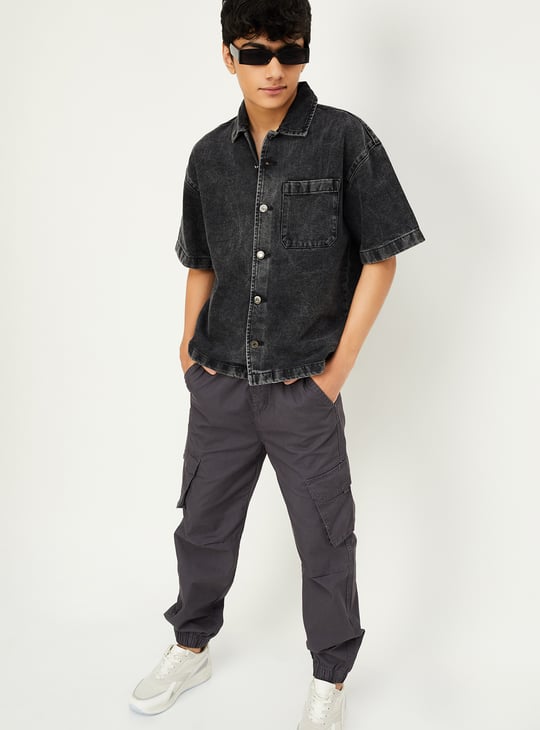 Boys Washed Denim Shirt