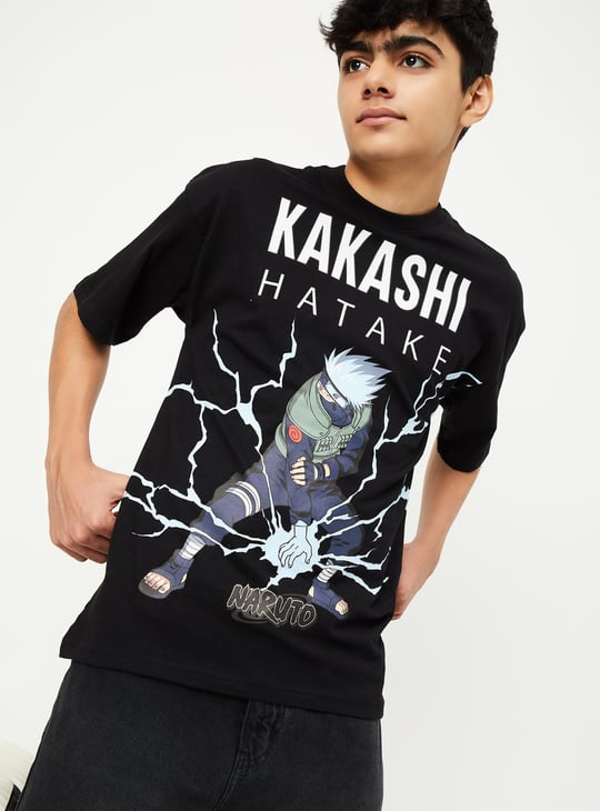 Boys Kakashi Print T-shirt