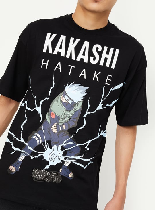 Boys Kakashi Print T-shirt
