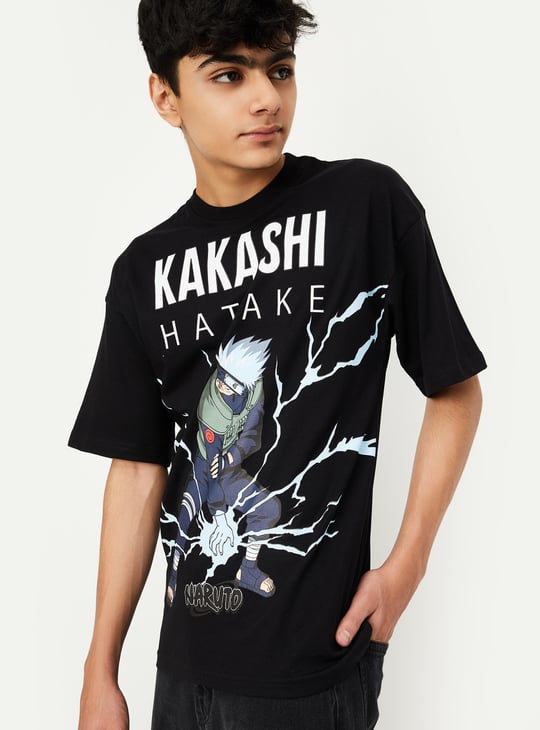 Boys Kakashi Print T-shirt