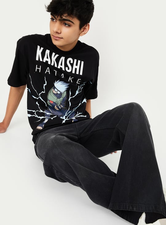 Boys Kakashi Print T-shirt