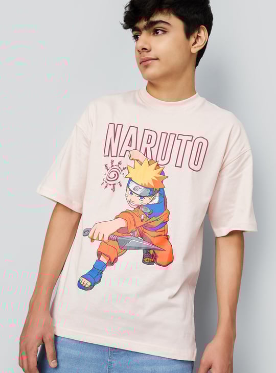 Boys Naruto Print T-shirt