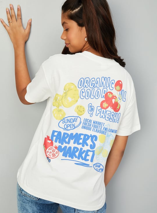 Girls Back Print T-shirt