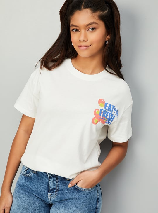 Girls Back Print T-shirt