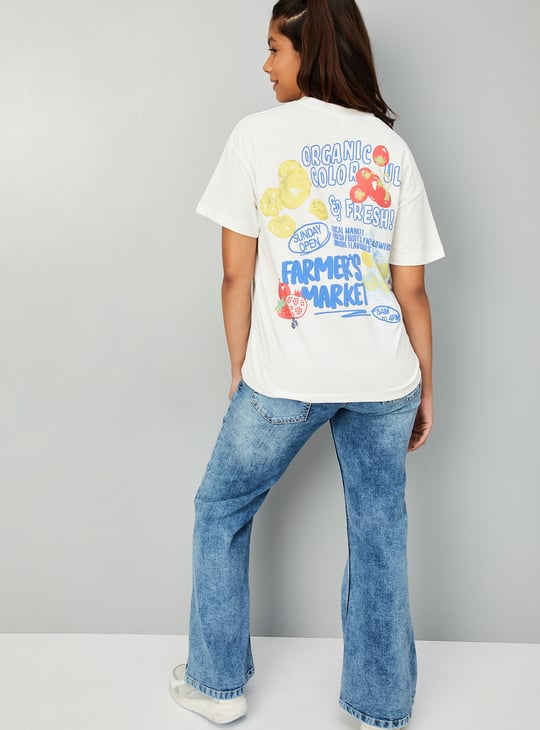 Girls Back Print T-shirt