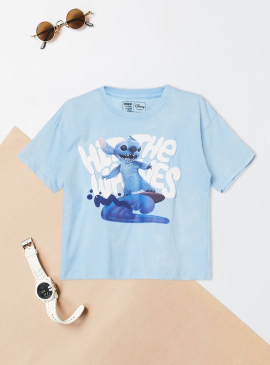 Girls Lilo & Stitch Print T-shirt